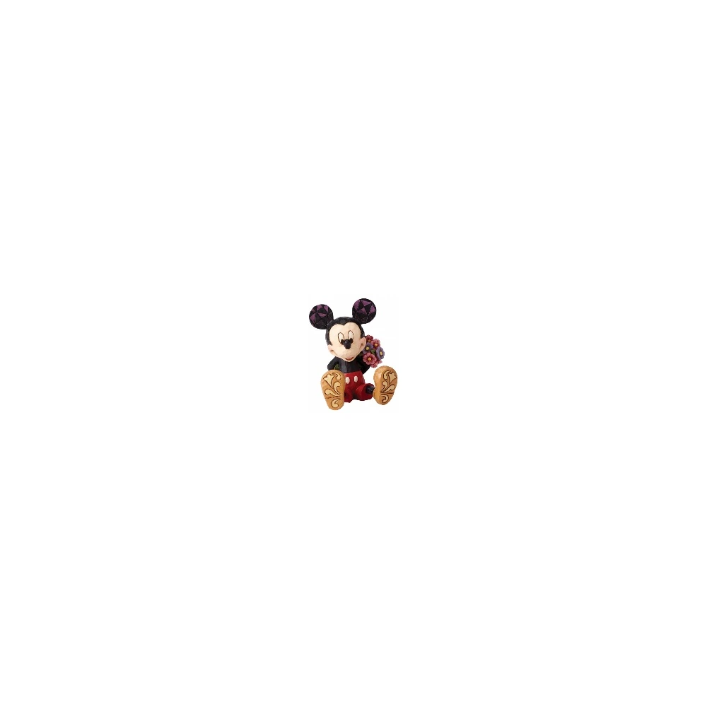 Mickey Mouse with Flowers Mini Figurine
