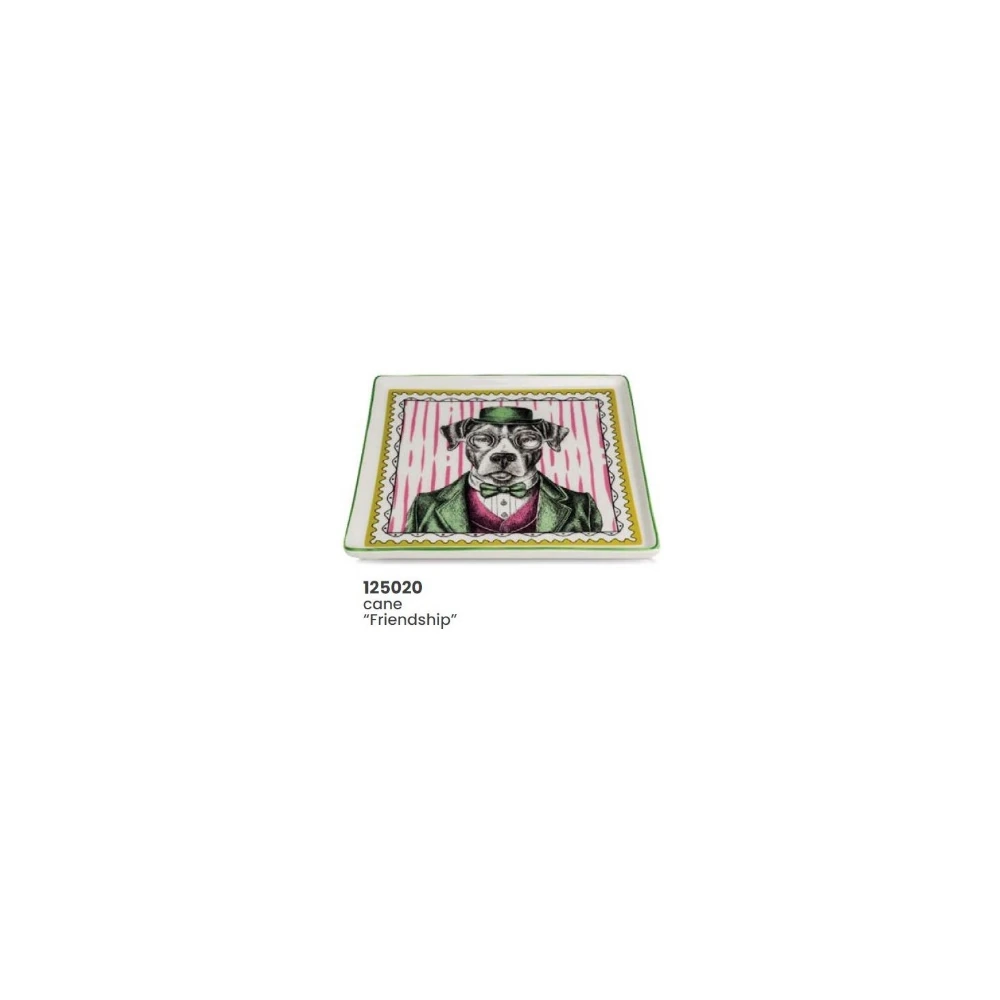 پیش دستی سگ 19X19 – VASSOIO HUMAN ESSENCE CANE ''FRIENDSHIP'' 19X19
