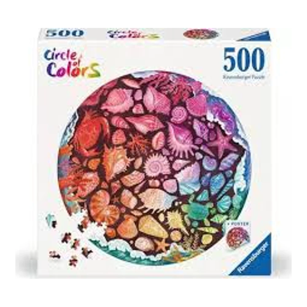 Seashells 500 Pc Round Pu