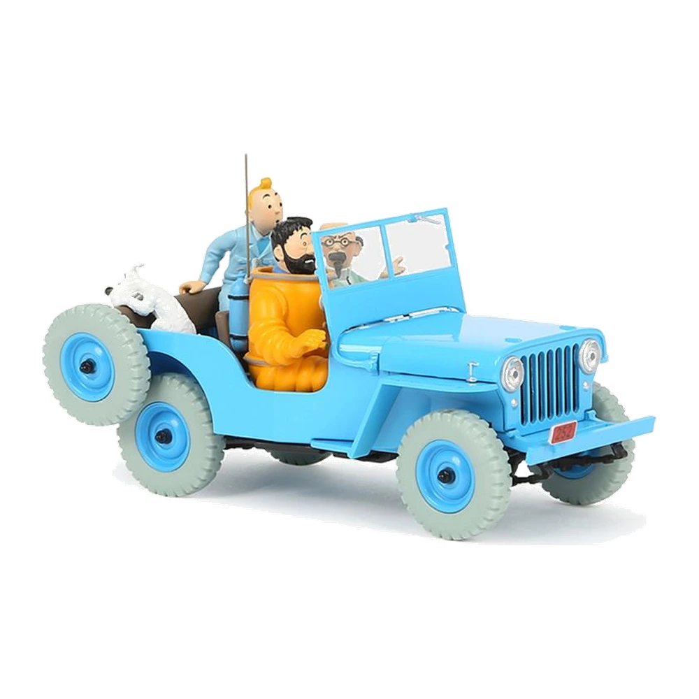 مدل کلکسیونی ماشین تن‌تن مقیاس ۱:۲۴ شماره 4 - BLUE WILLYS CJ2A