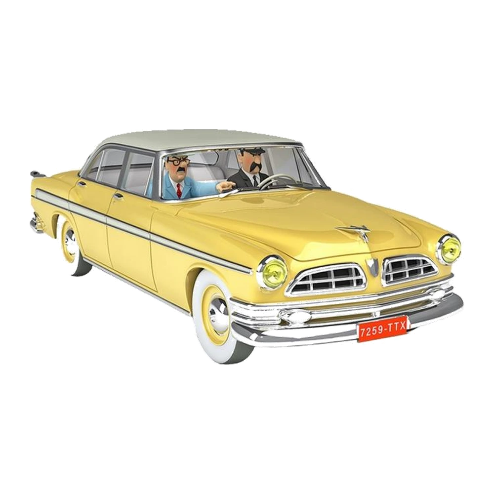 مدل کلکسیونی ماشین تن‌تن مقیاس ۱:۲۴ شماره 39 - YELLOW CHRYSLER