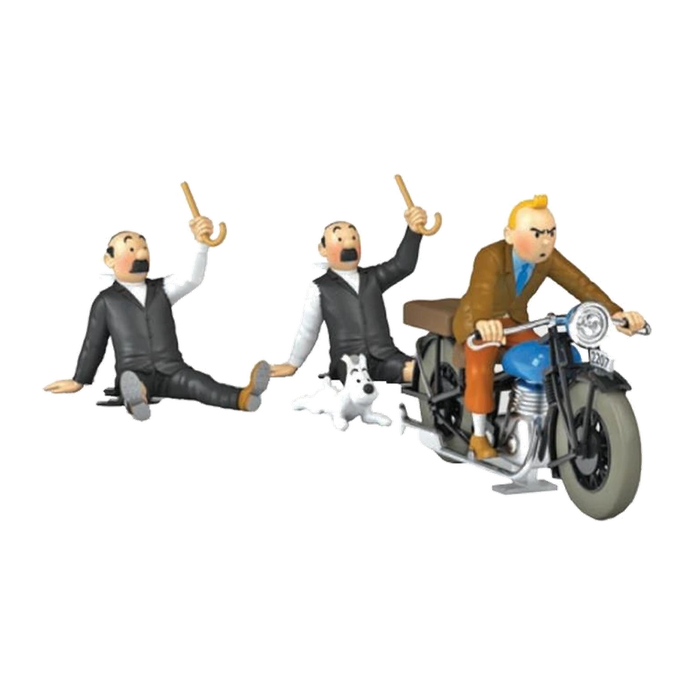 مدل کلکسیونی ماشین تن‌تن مقیاس ۱:۲۴ شماره 70 - TINTIN MOTORCYCLE (KING
