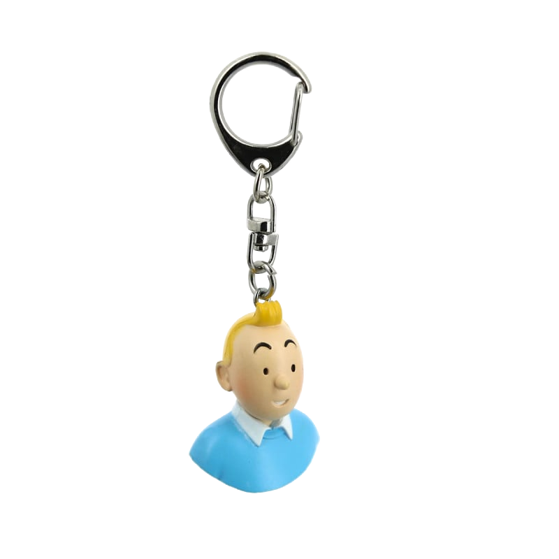 جاکلیدی PVC PVC تن‌تن BUST KEYRING