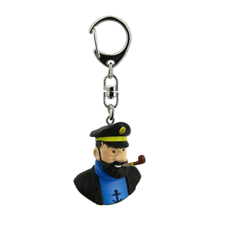 جاکلیدی PVC PVC کاپیتان هادوک BUST KEYRING